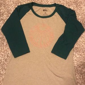 REI baseball tee size S